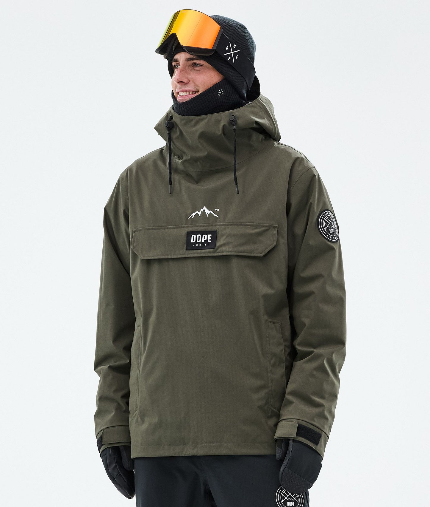 Snowboard Jacket For Men Olive Green