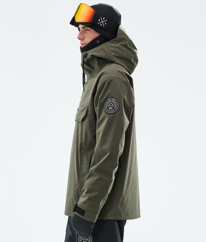 Snowboard Jacket For Men Olive Green