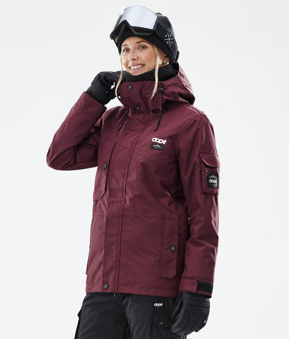 Snowboard Jacket For Women Don Burgundy