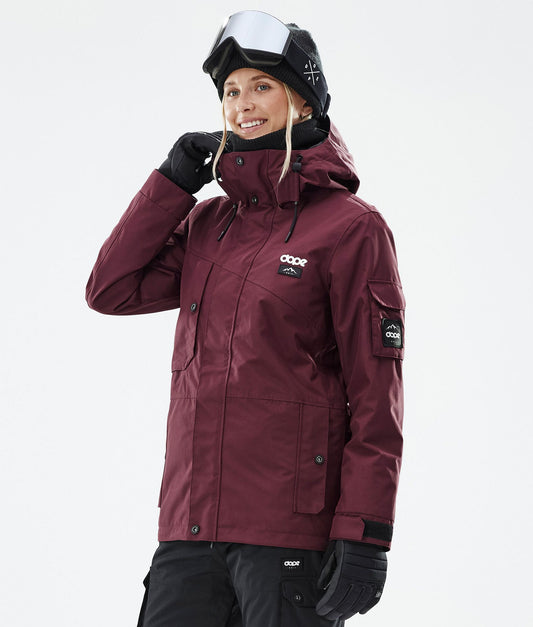 Snowboard Jacket For Women Don Burgundy