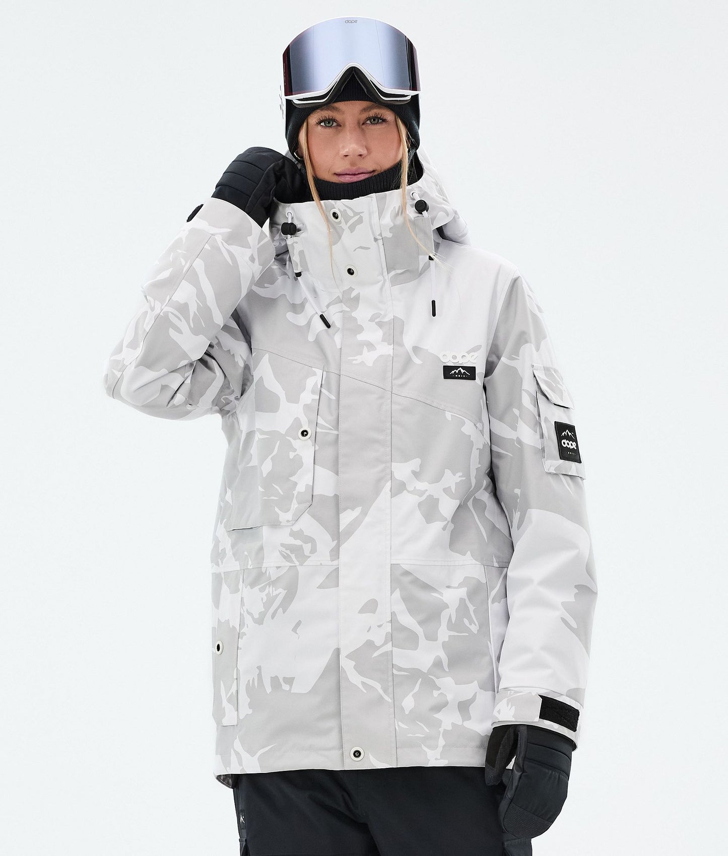 Snowboard Jacket For Women Grey Camo