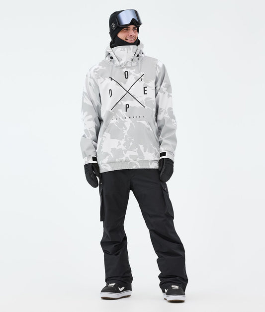Snowboard Jacket For Men 2X-Up Grey Camo