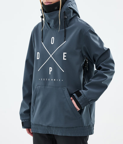 Snowboard Jacket For Women 2X-Up Metal Blue