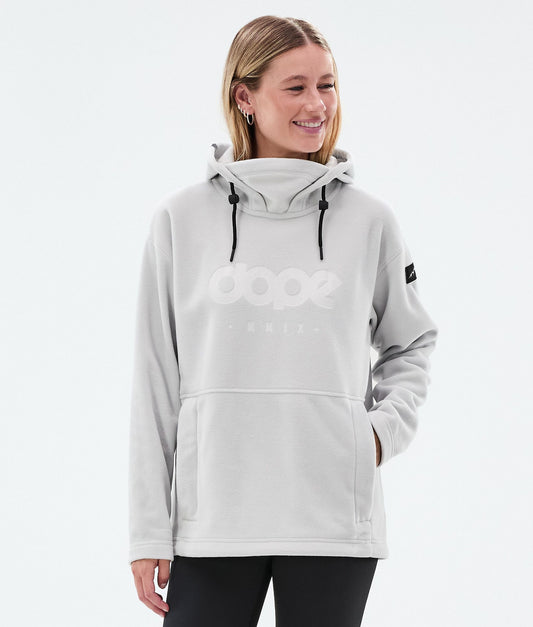 Fleece Hoodie For Women Light Grey