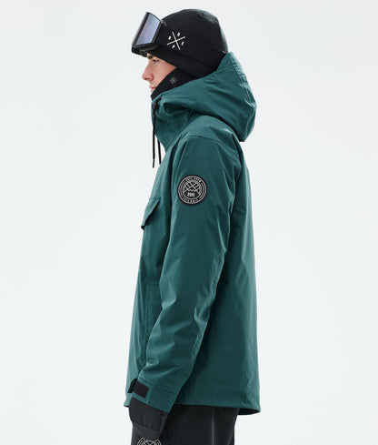 Snowboard Jacket For Men Bottle Green
