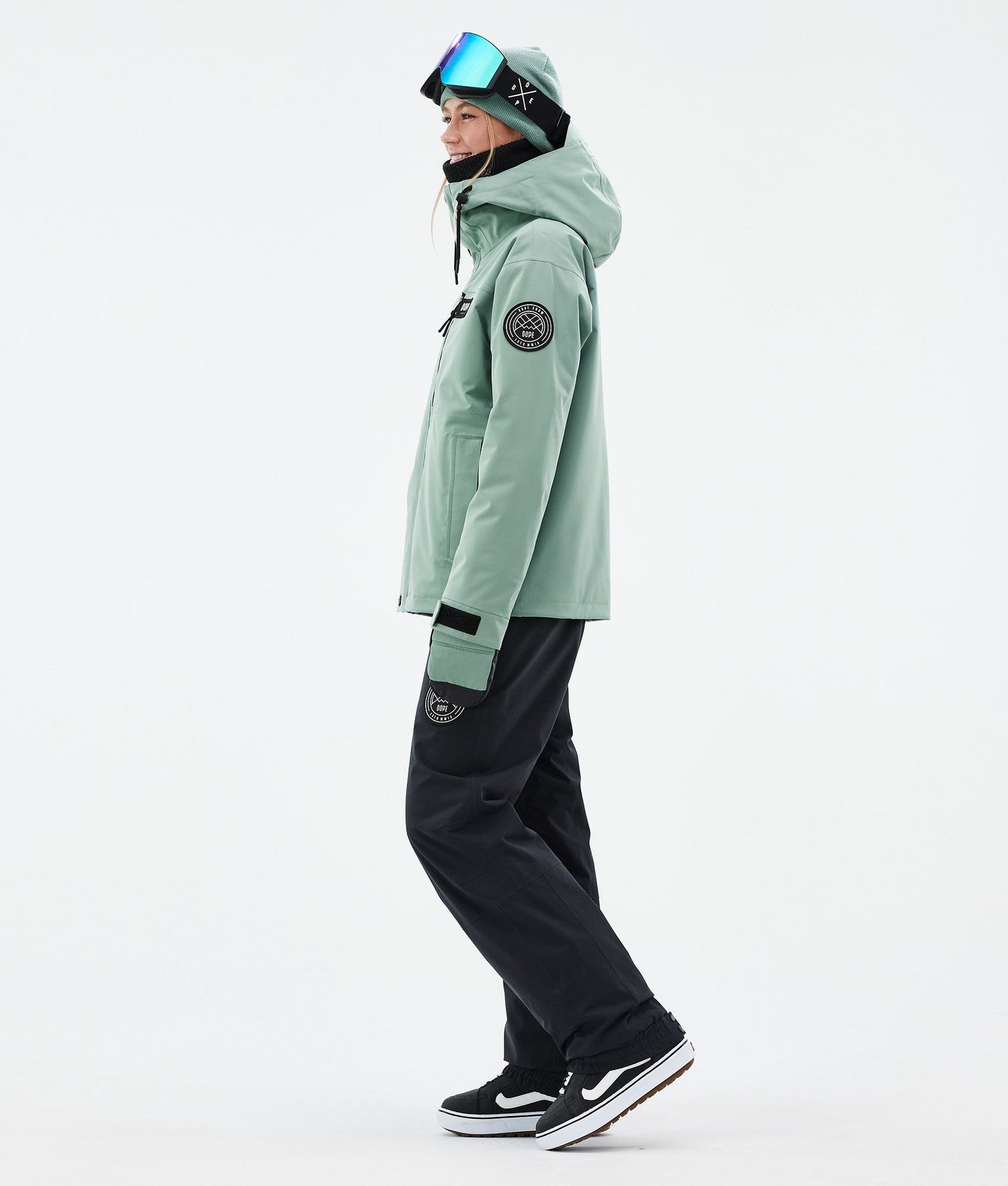 Snowboard Jacket For Women Faded Green