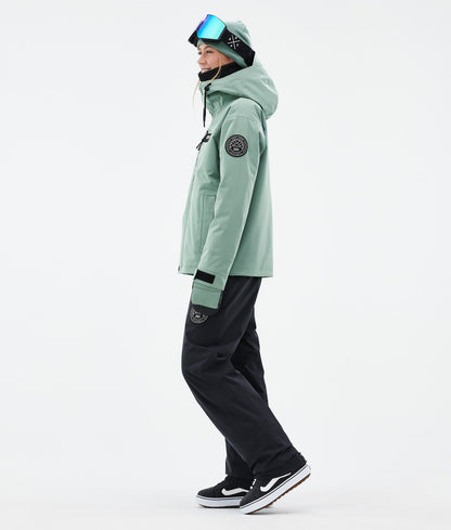 Snowboard Jacket For Women Faded Green