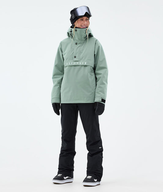 Snowboard Jacket For Women Faded Green