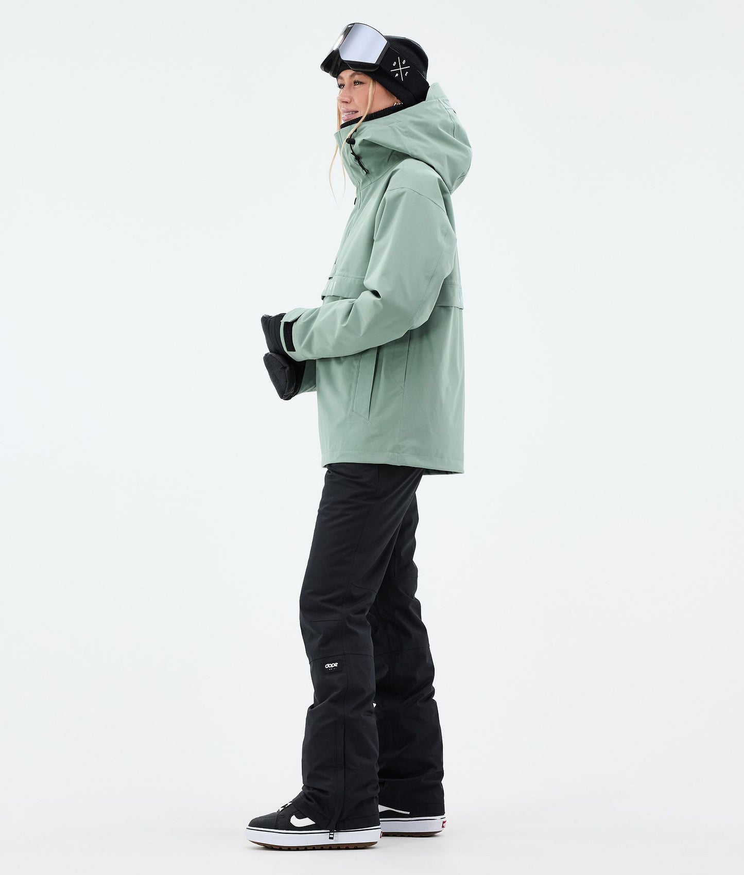 Snowboard Jacket For Women Faded Green