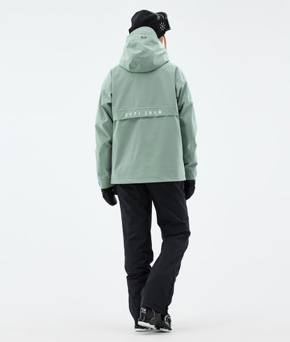 Snowboard Jacket For Women Faded Green