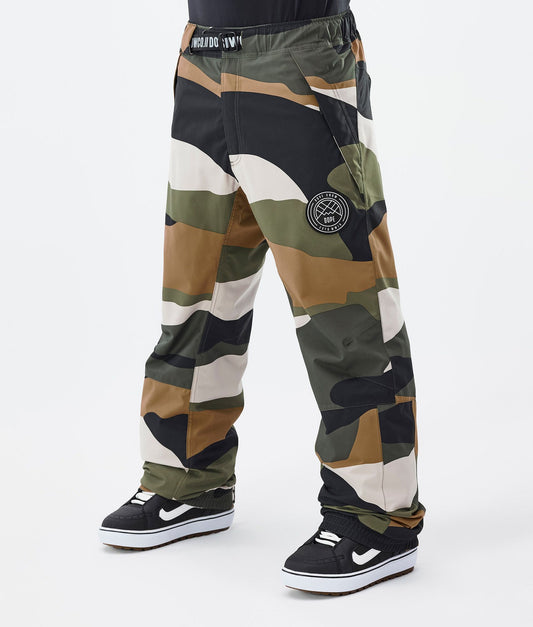 Snowboard Pants For Men Shards Gold Green