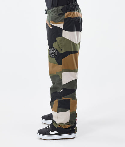 Snowboard Pants For Men Shards Gold Green