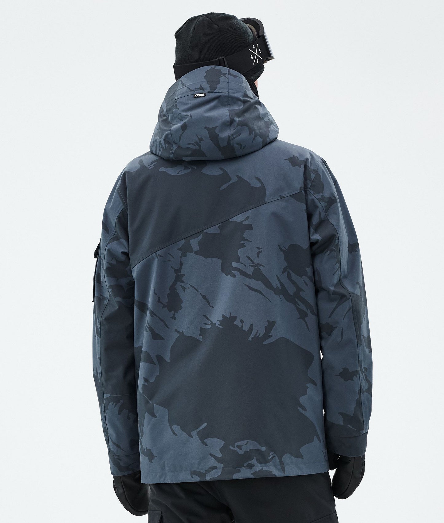 Snowboard Jacket For Men Metal Blue Camo