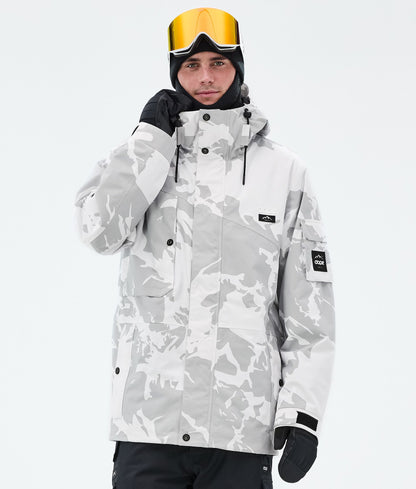 Snowboard Jacket For Men Grey Camo