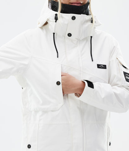Snowboard Jacket For Women Old White