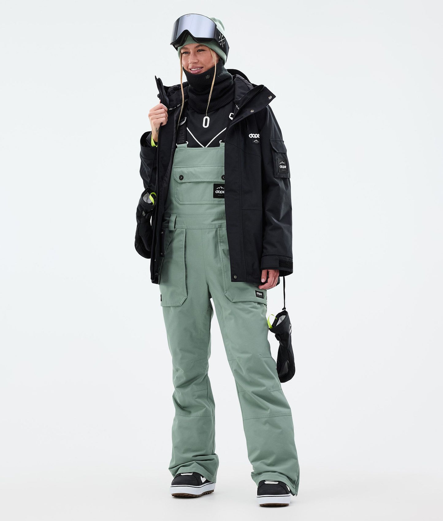 Snowboard Pants For Women Faded Green
