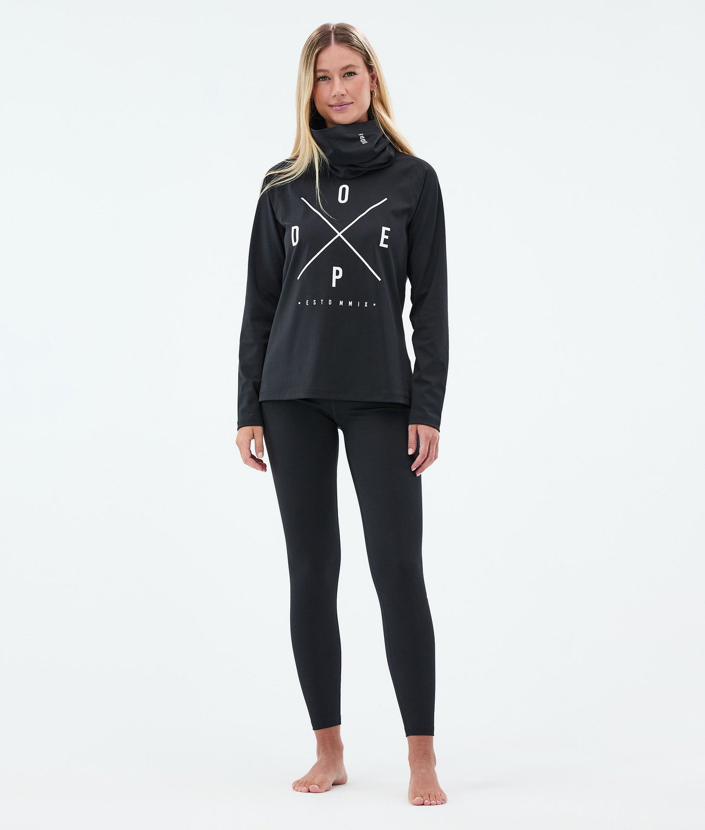 Base Layer Top For Women 2X-Up Black