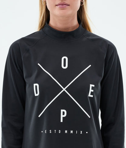 Base Layer Top For Women 2X-Up Black