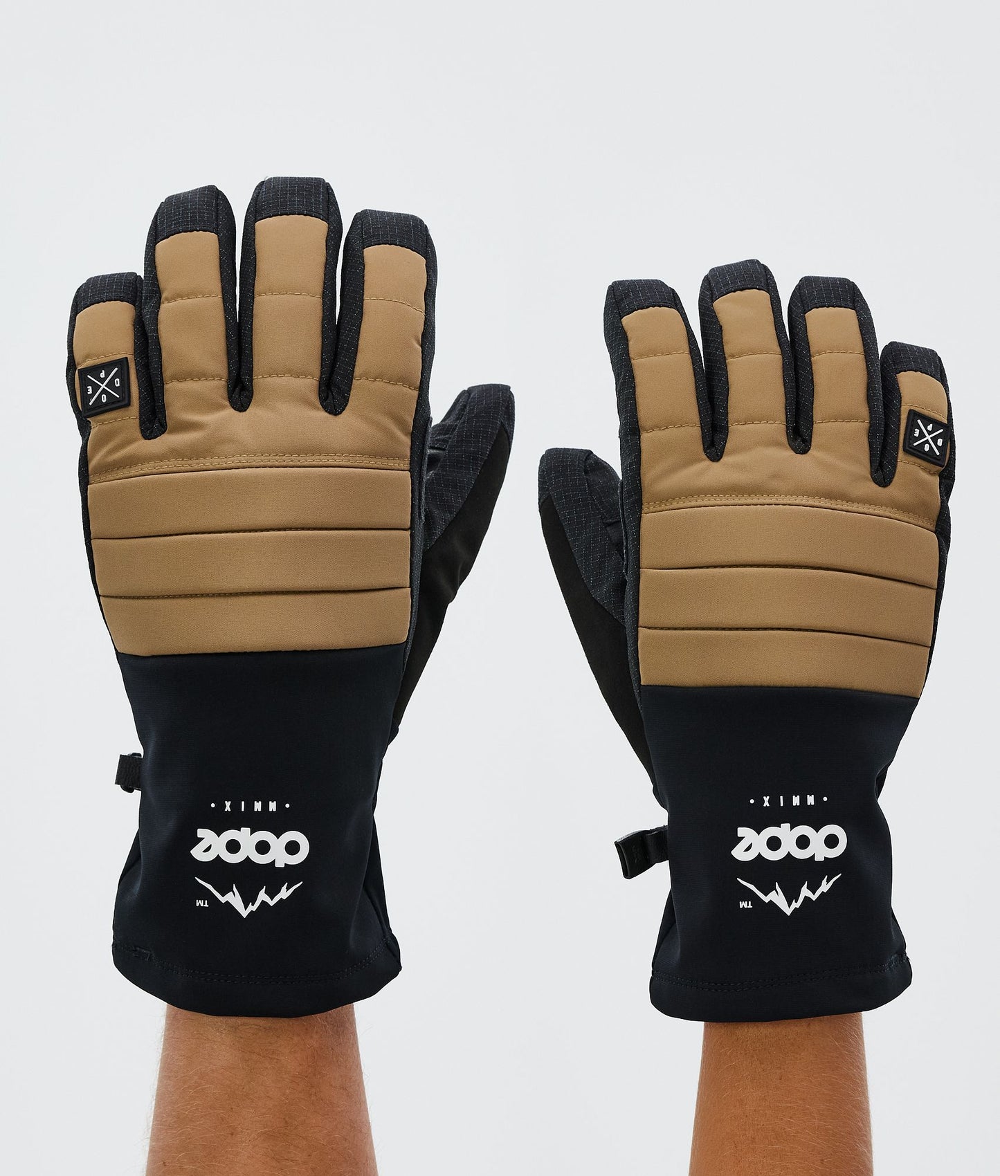 Ski Gloves Gold