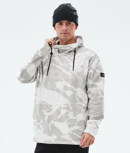 Fleece Hoodie For Men Grey Camo