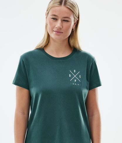 T-shirt Women 2X-Up Bottle Green
