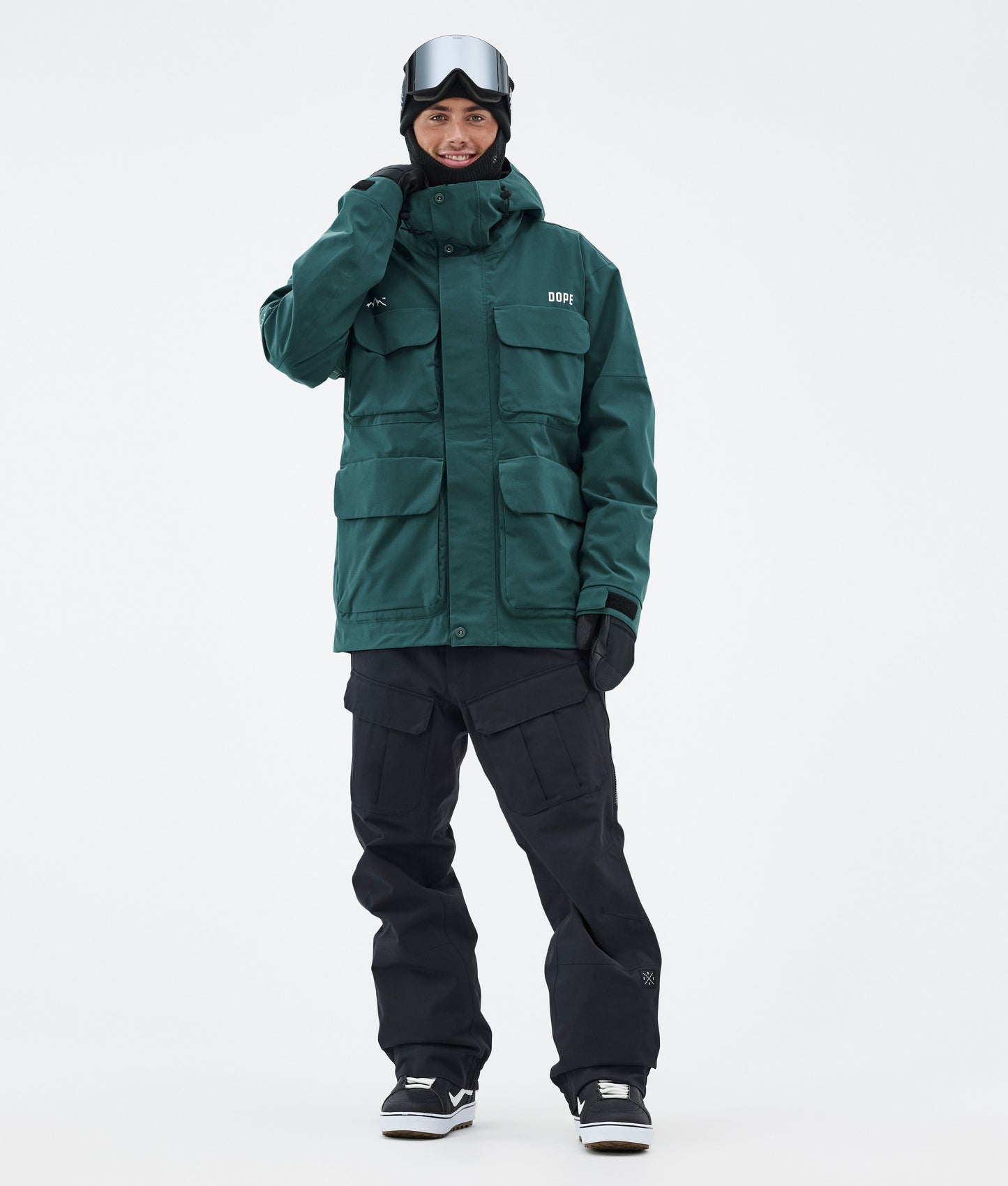 Snowboard Jacket For Men Bottle Green