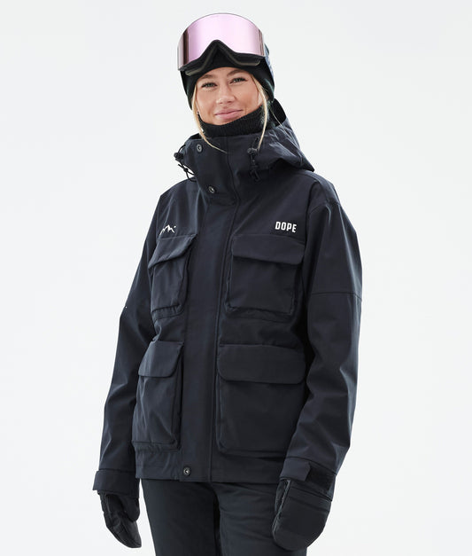 Snowboard Jacket For Women Black