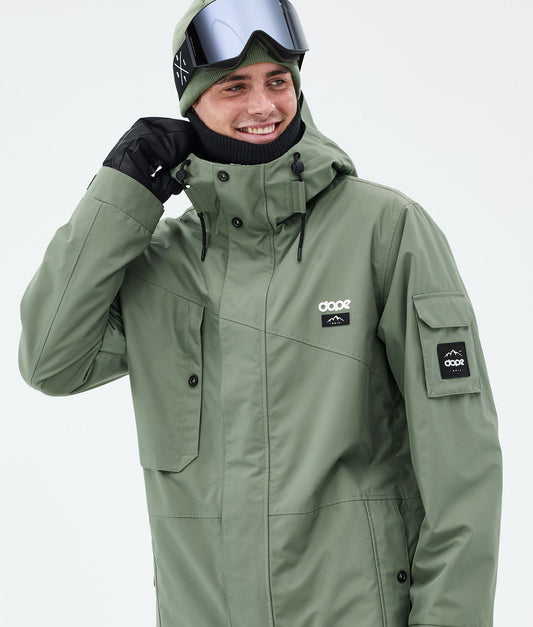 Snowboard Jacket For Men Moss Green