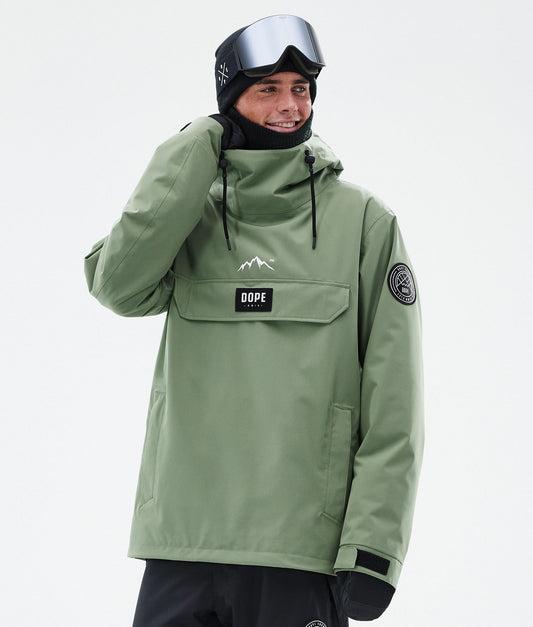 Snowboard Jacket For Men Moss Green