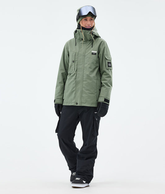 Snowboard Jacket For Women Moss Green