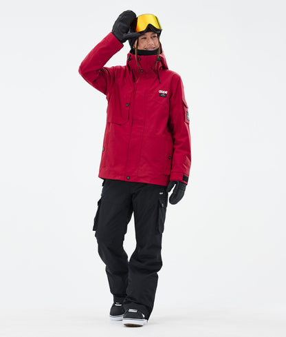 Snowboard Jacket For Women Deep Red
