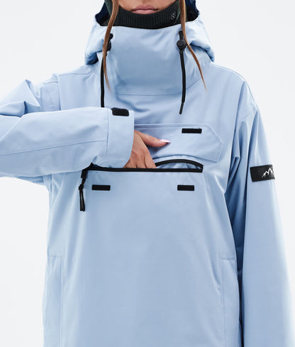 Snowboard Jacket For Women Corduroy Light Blue