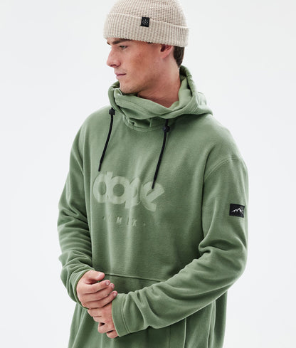 Fleece Hoodie For Men Moss Green