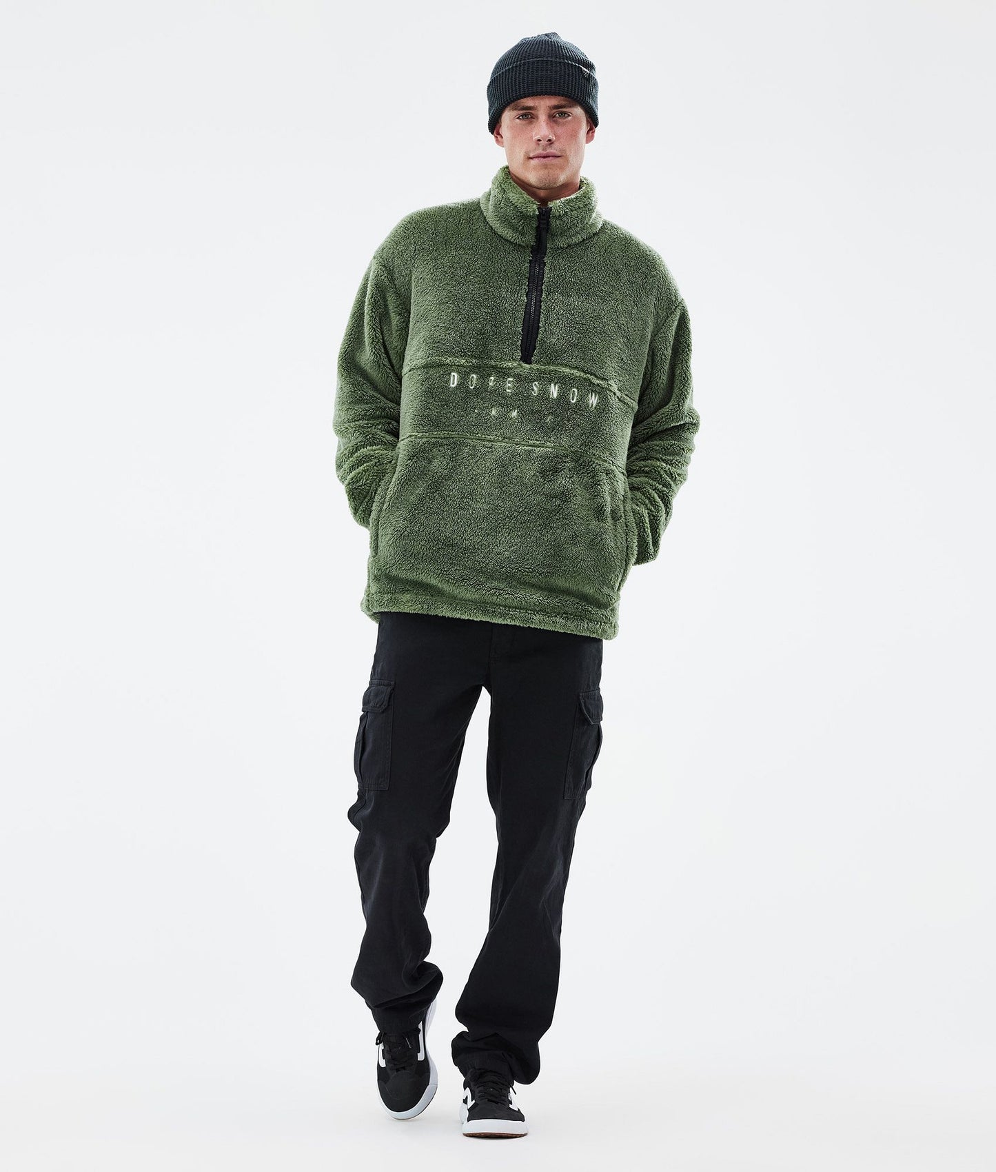 Fleece Sweater For Men Moss Green
