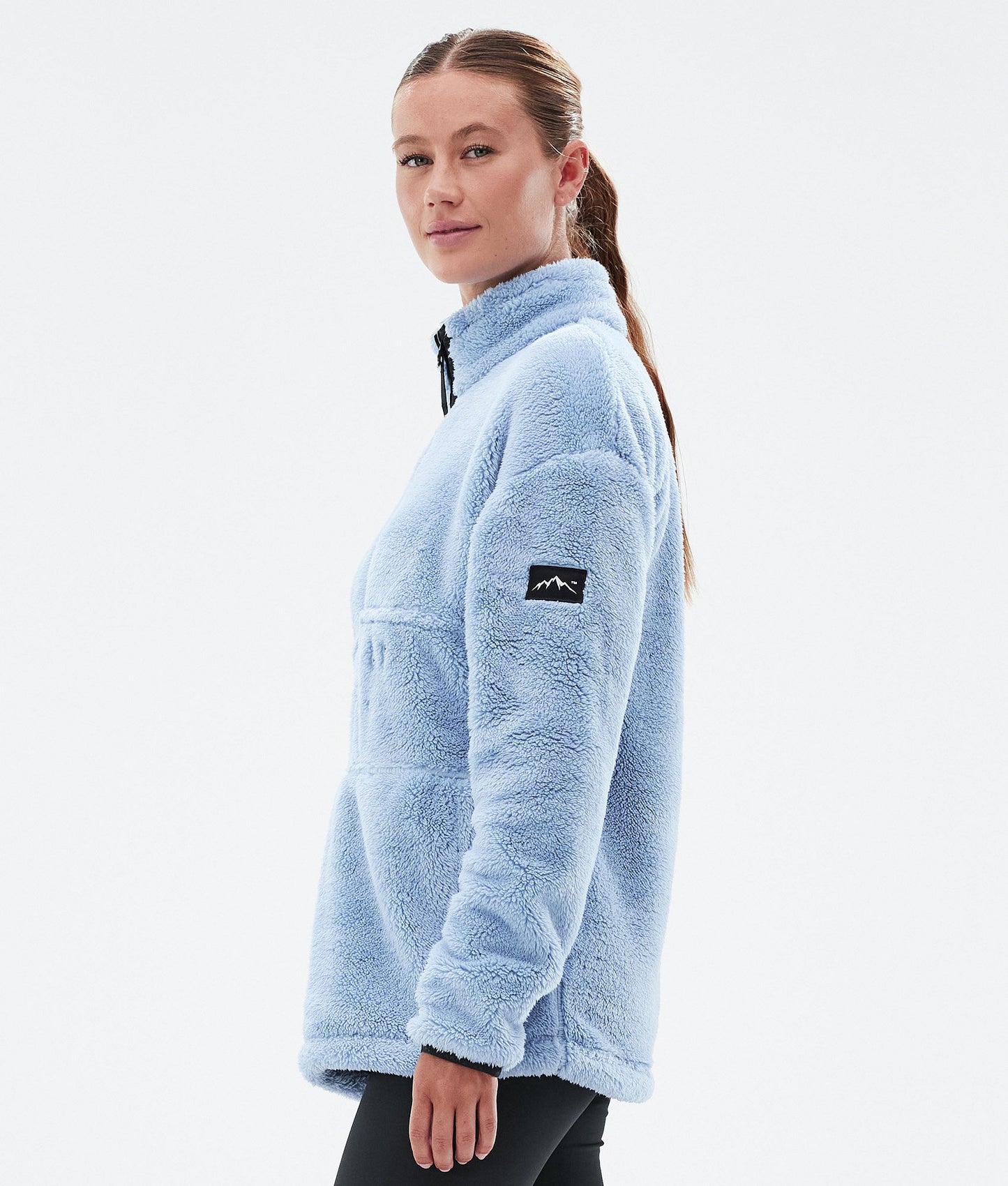 Fleece Sweater For Women Light Blue