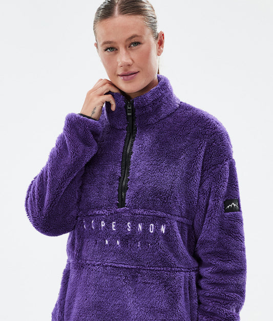 Fleece Sweater For Women Vivid Purple