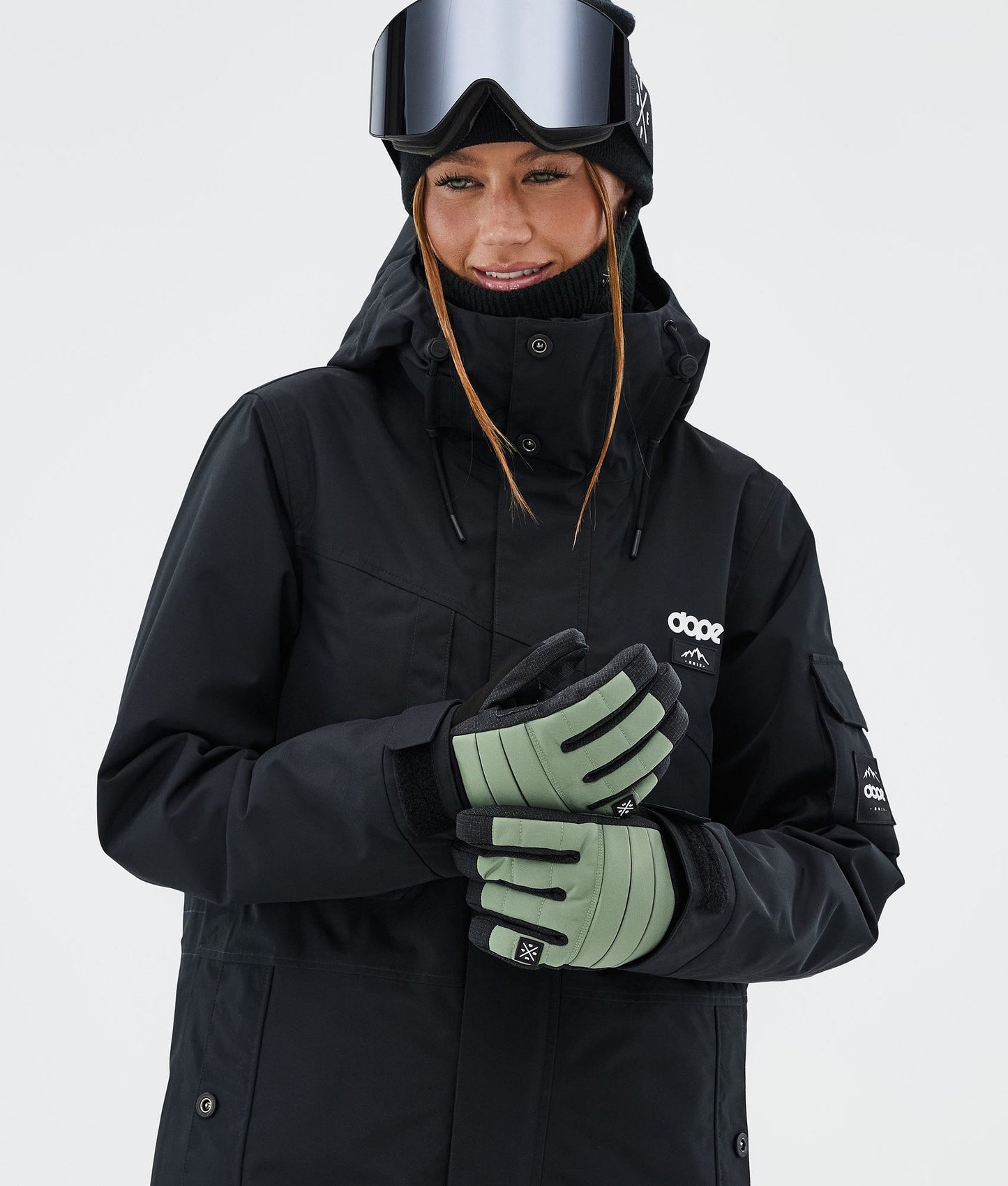 Ski Gloves Moss Green