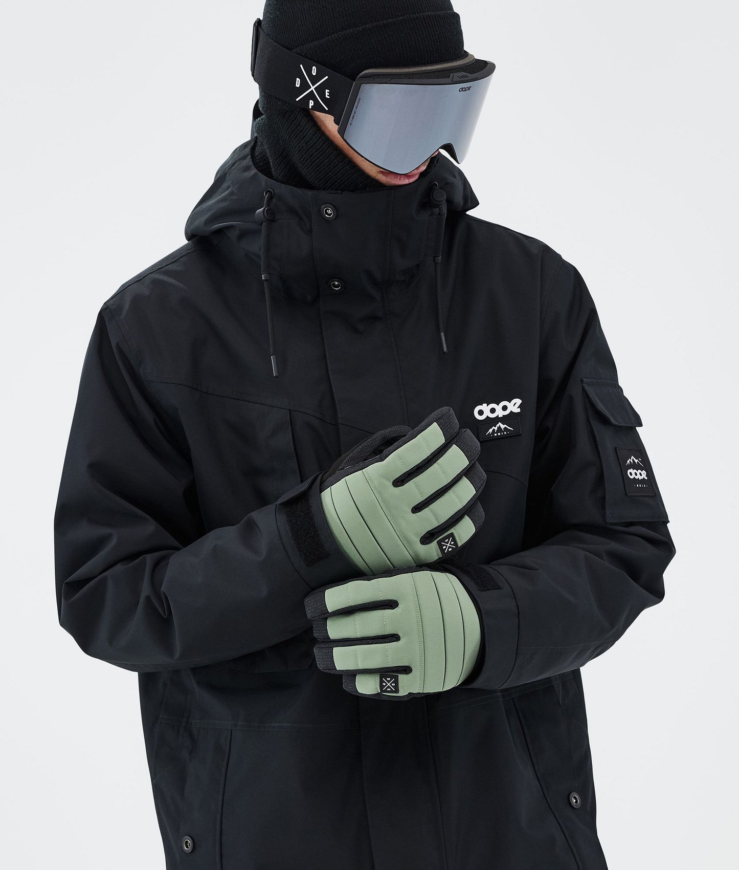 Ski Gloves Moss Green