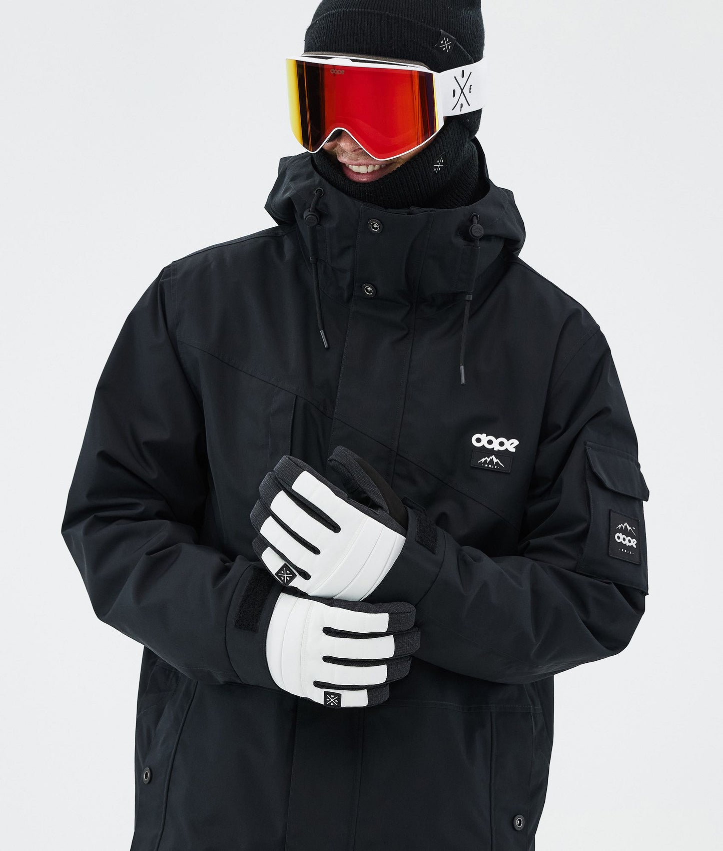 Ski Gloves Whitish