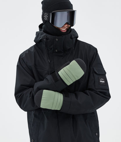 Snow Mittens Moss Green