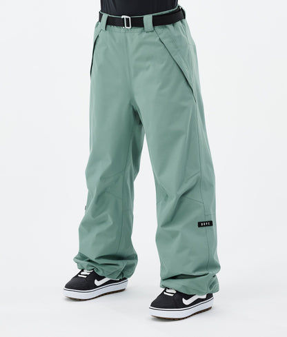 Snowboard Pants For Women Faded Green