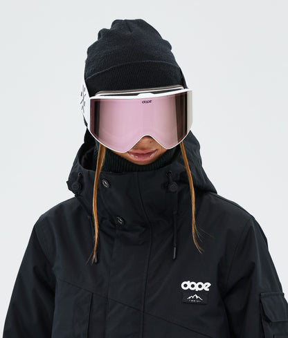 Ski Goggles White/Champagne Mirror