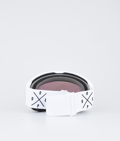 Ski Goggles White/Champagne Mirror