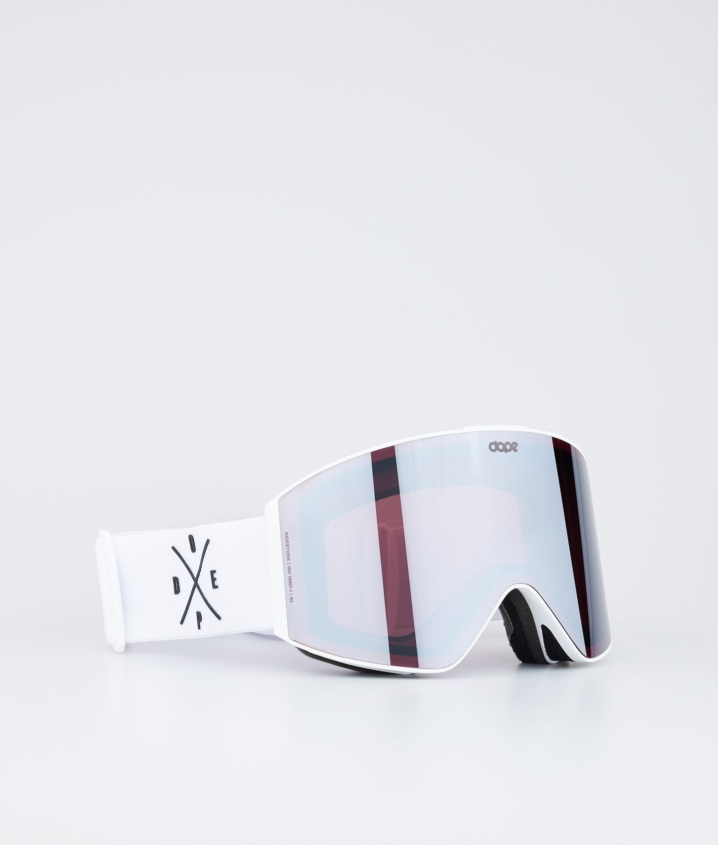 Ski Goggles White/Silver Mirror