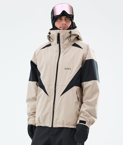 Snowboard Jacket For Men Spike Sand/Black