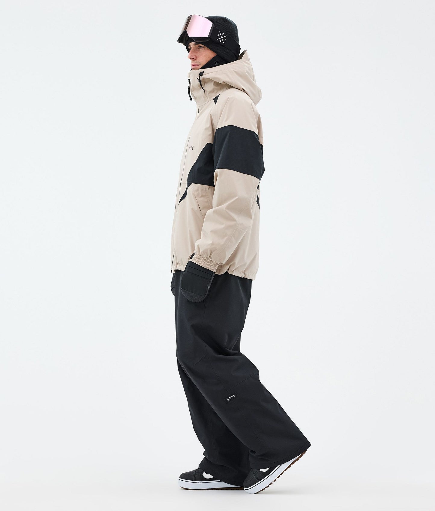 Snowboard Jacket For Men Spike Sand/Black