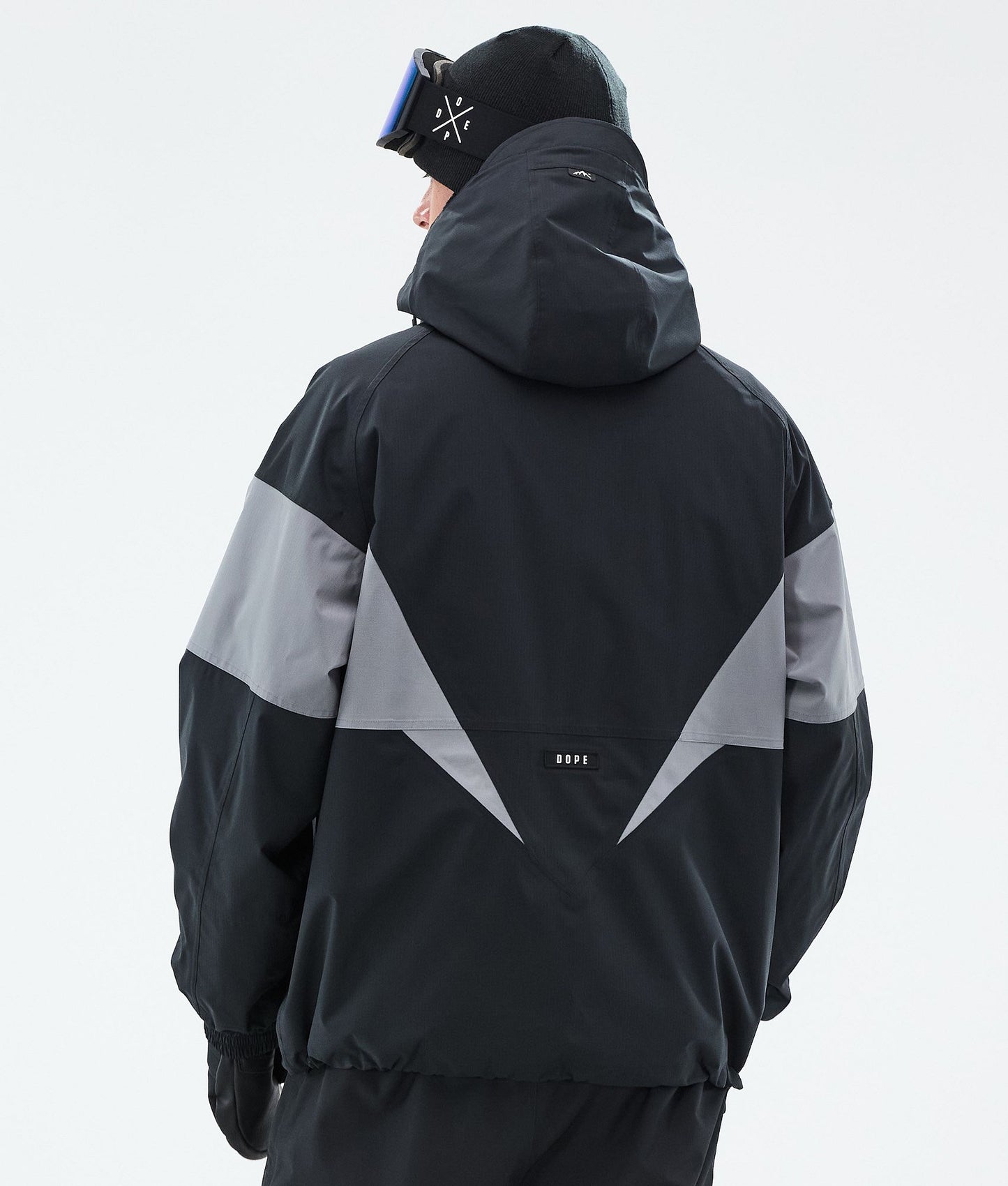 Snowboard Jacket For Men Spike Black/Light Pearl