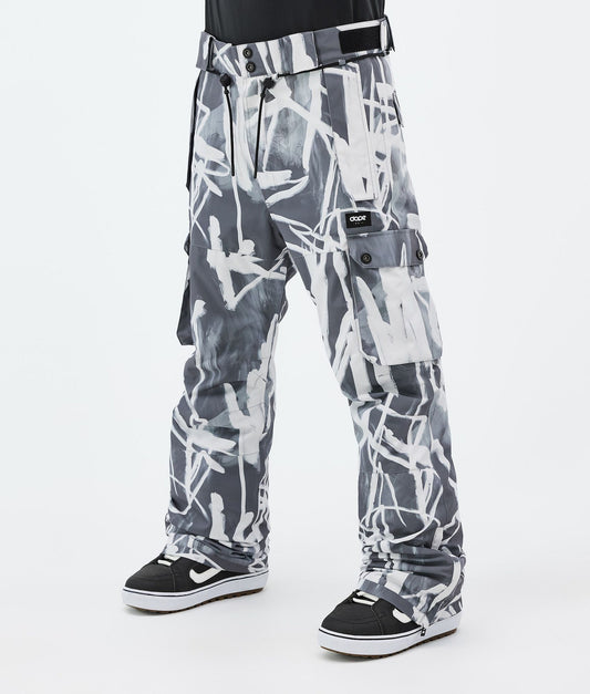Snowboard Pants For Men Scribble Black