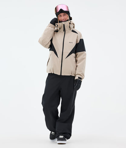 Snowboard Jacket For Women Spike Sand/Black