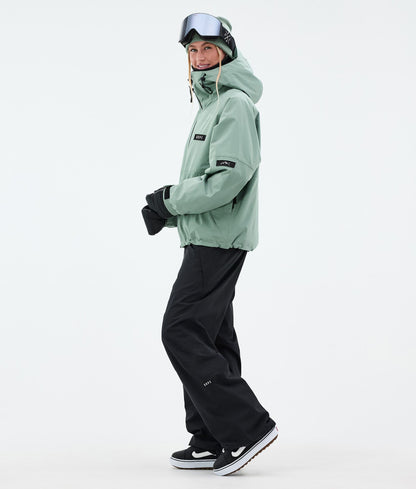 Snowboard Jacket For Women Faded Green